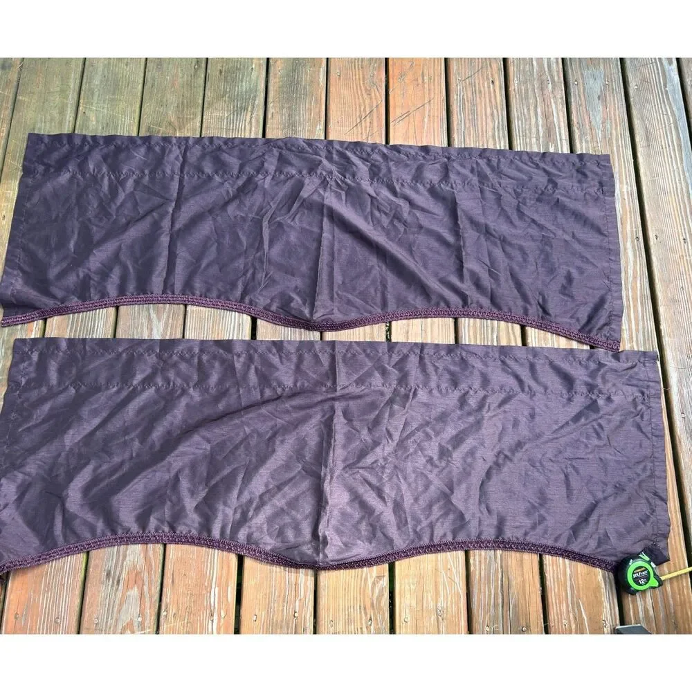 Purple Bathroom Decor Bundle Mainstays Shower Curtain + 2 Target Valances